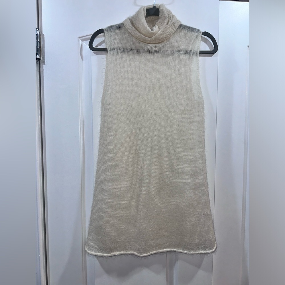 Helmut Lang Sheer Turtleneck Vest